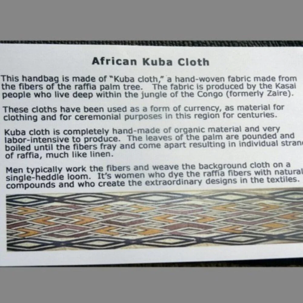 Global Girls Designer African Kuba Cloth Clutch Purse Handcrafted LimitedEdition